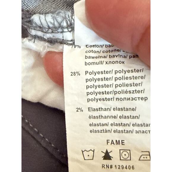 Venus Women Embellished Rhinestone Stretch Straight Pants Size 14 Dark Gray NWT - Picture 8 of 8